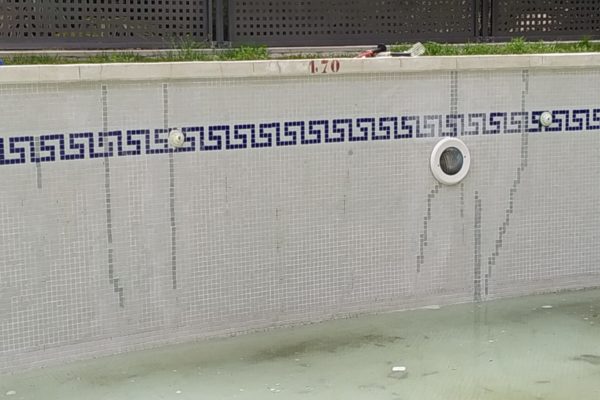 piscina reparada en seco